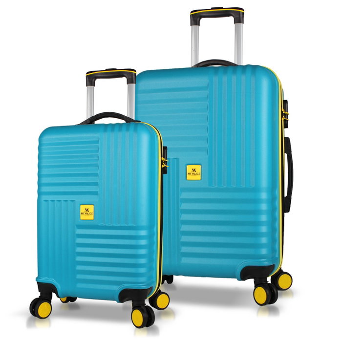 Zoozie Bags Set de Maletas de 2 Piezas en Turquesa Zoozie Bags Set de Maletas de 2 Piezas en Turquesa